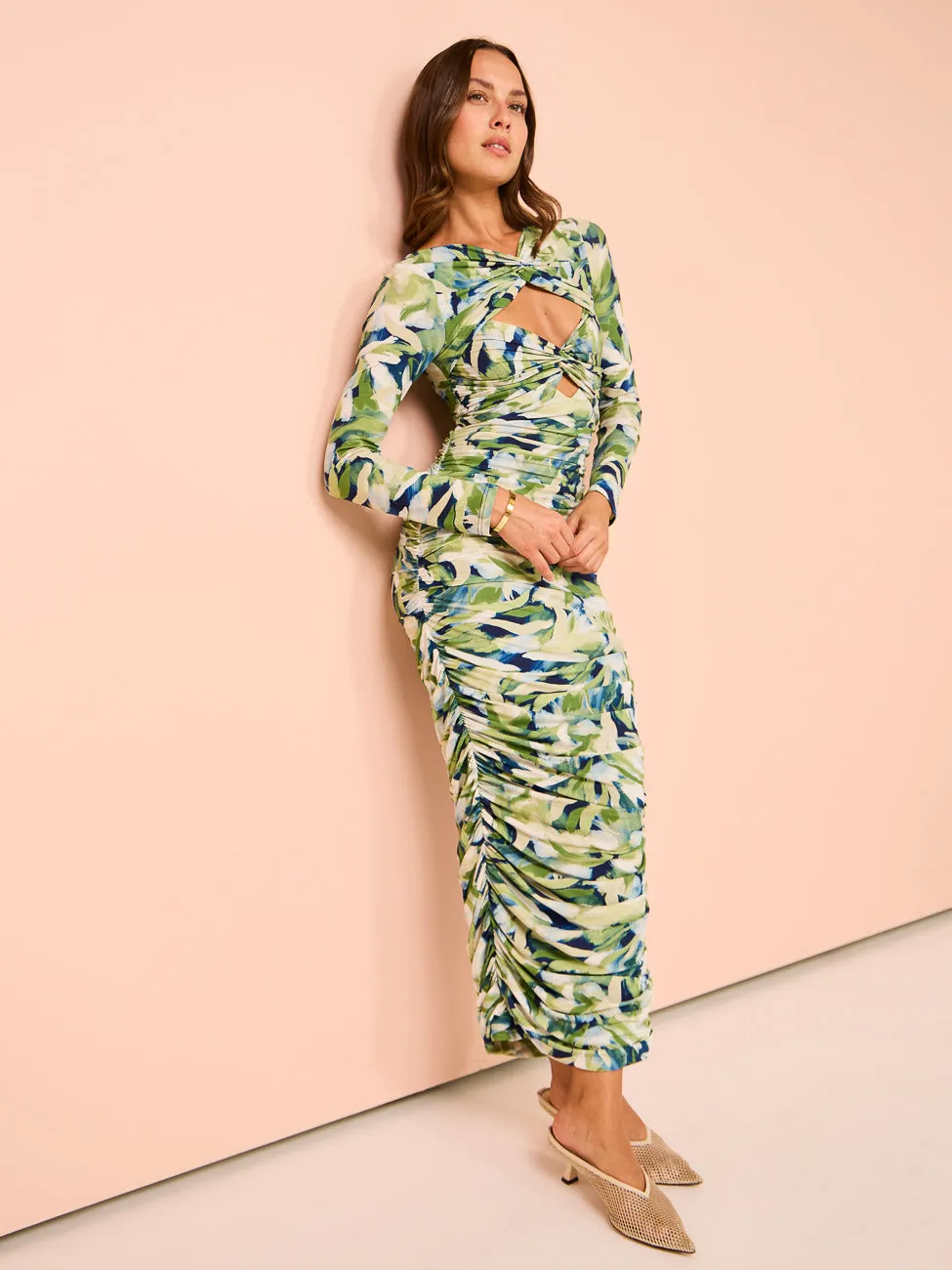 Acler Redland Midi Dress in Fresco Garden