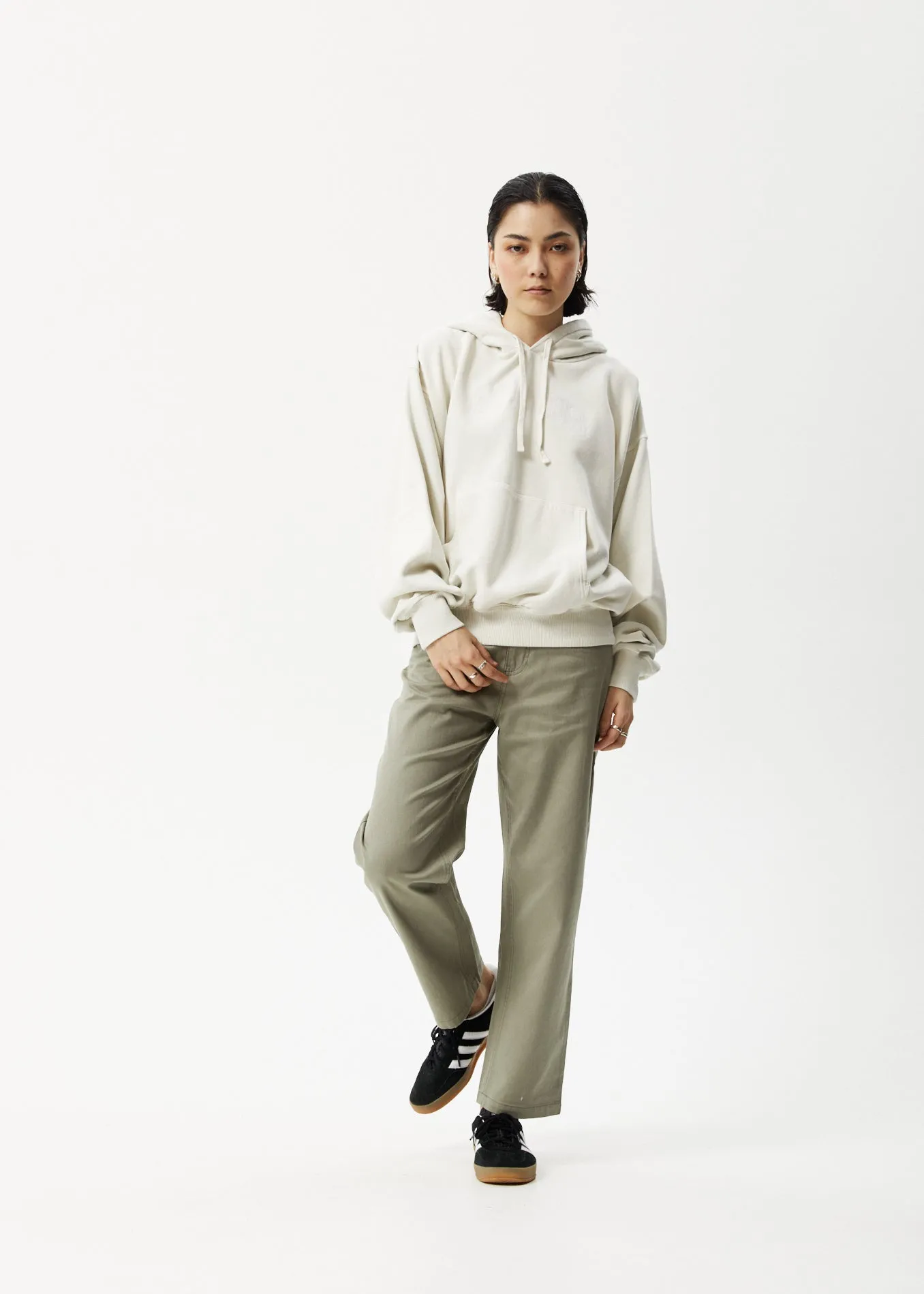 AFENDS Unlimited - Logo Hoodie - Worn White