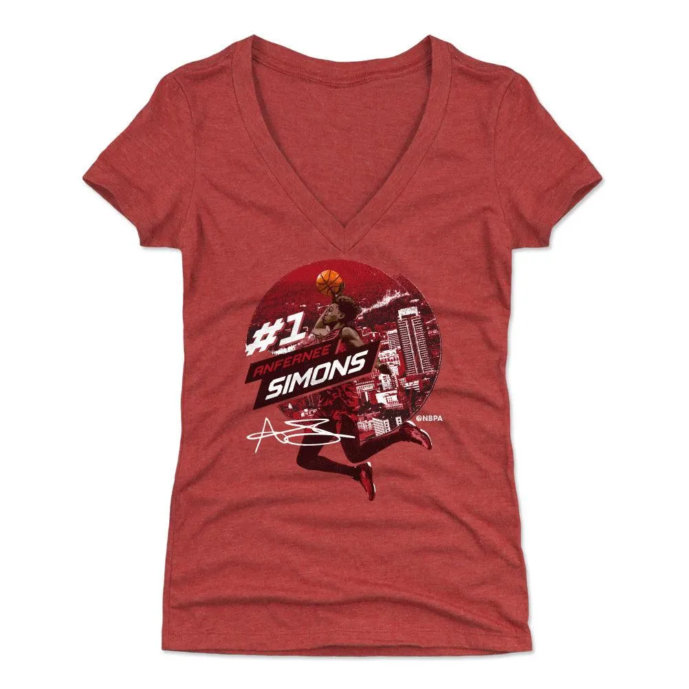 Anfernee Simons City Emblem Women's V-Neck T-Shirt