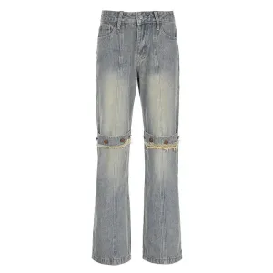 Baggy Wide Leg Jeans Women Vintage Streetwear Washed Denim Pants Grunge Basic Slouchy Trousers