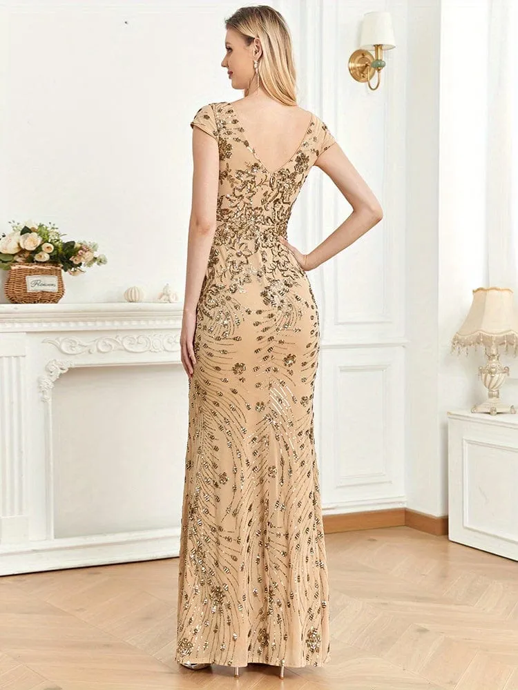 Bodycon Sequin Evening Dress