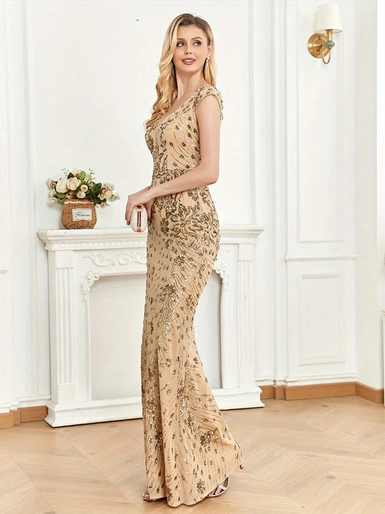 Bodycon Sequin Evening Dress