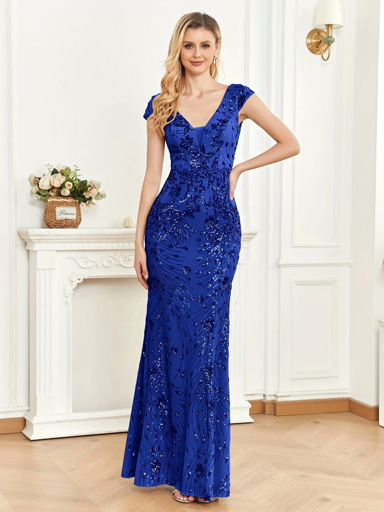Bodycon Sequin Evening Dress
