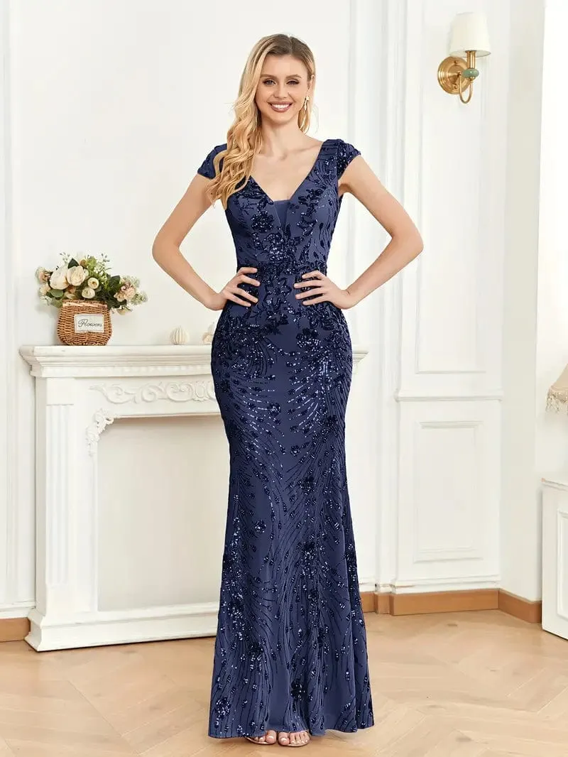 Bodycon Sequin Evening Dress
