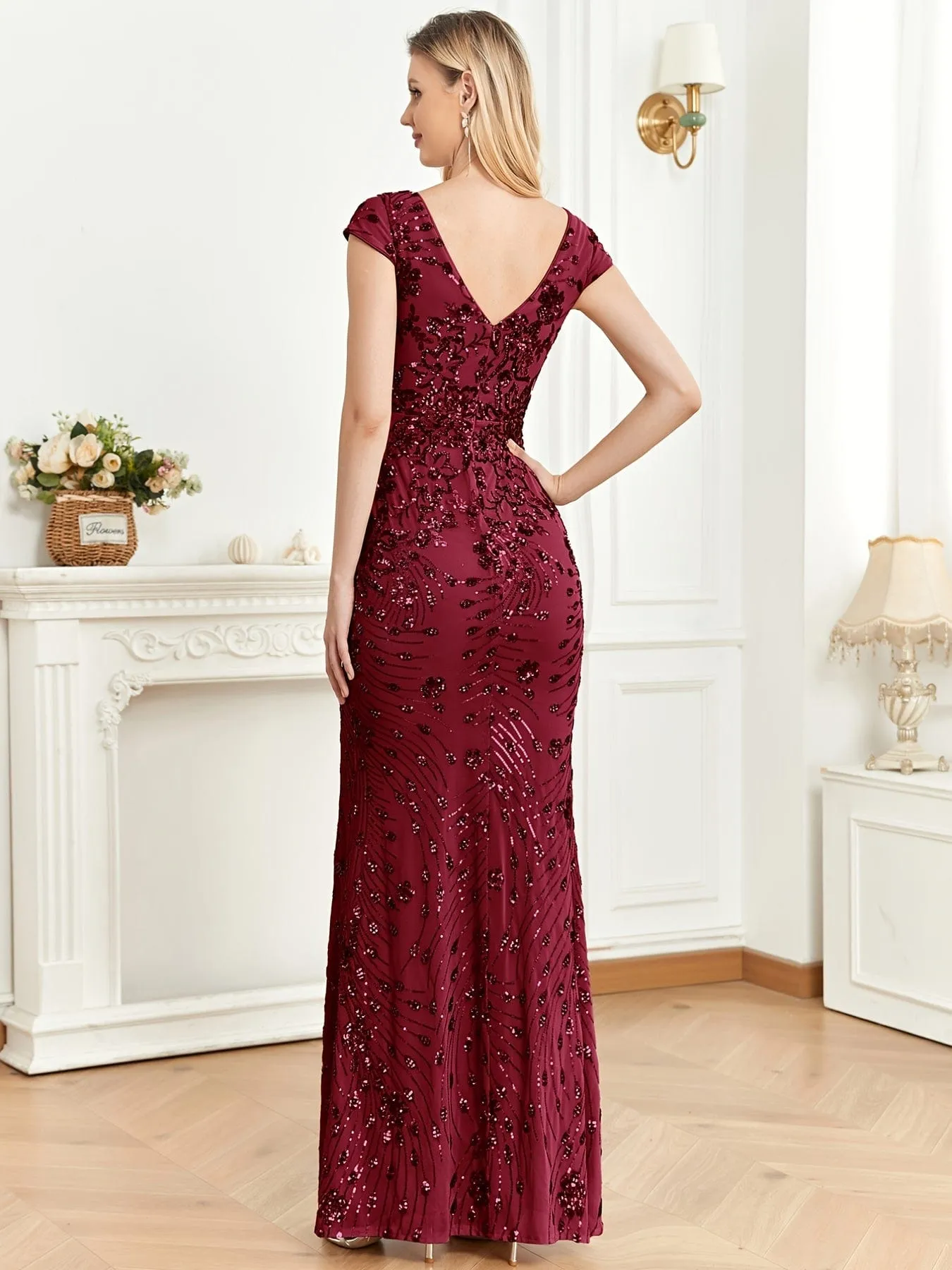 Bodycon Sequin Evening Dress