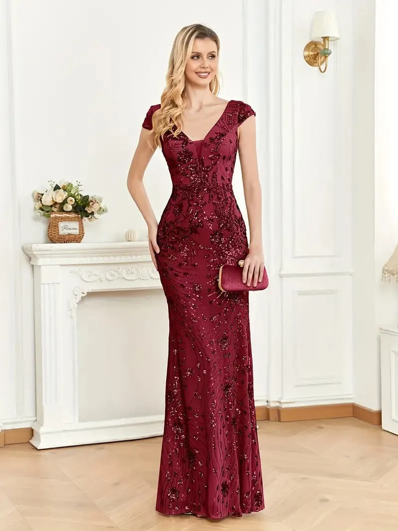Bodycon Sequin Evening Dress