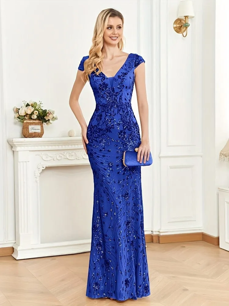 Bodycon Sequin Evening Dress
