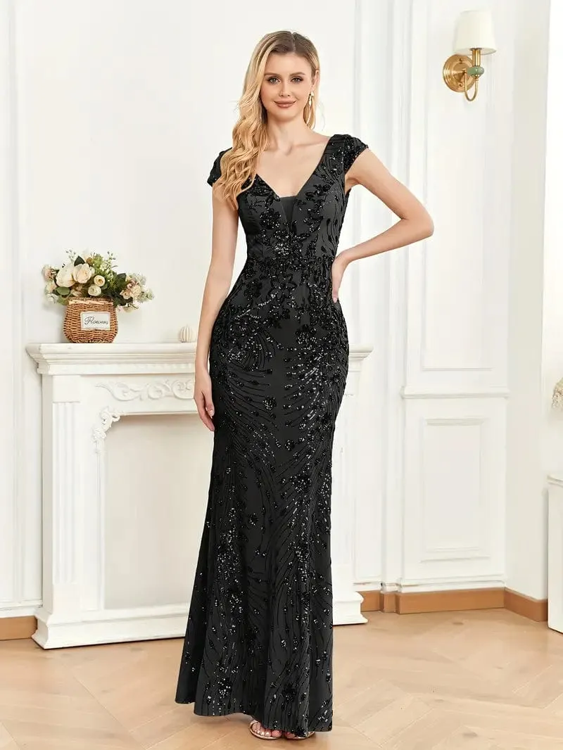 Bodycon Sequin Evening Dress
