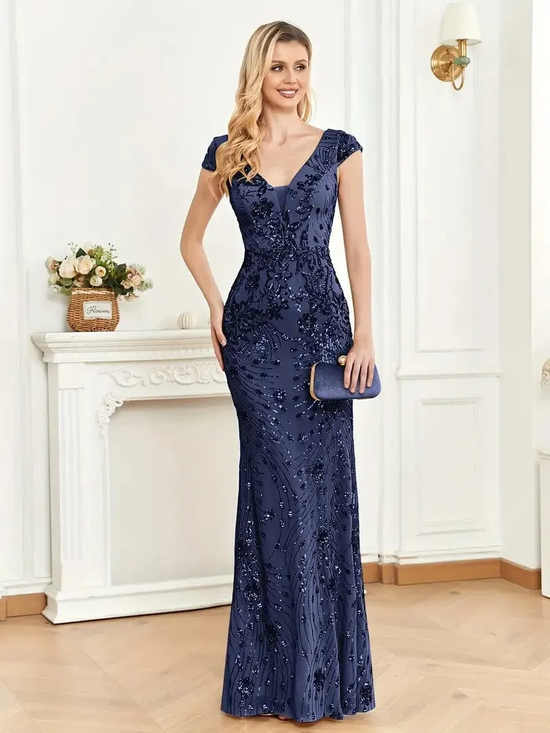 Bodycon Sequin Evening Dress