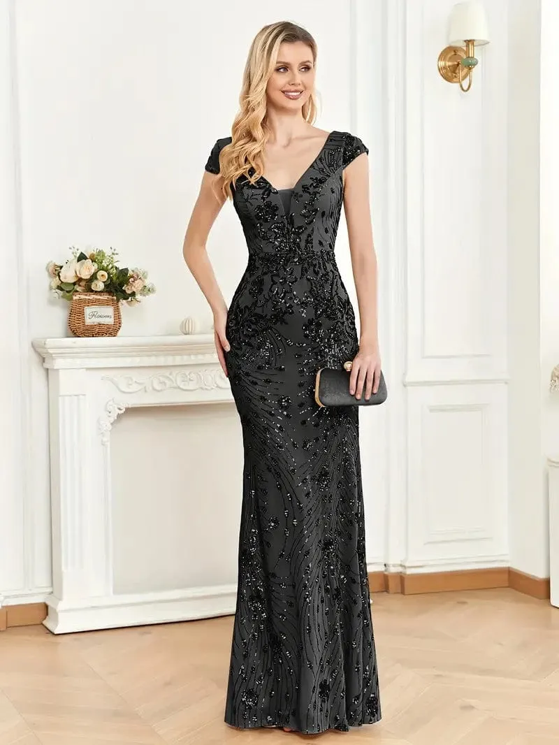 Bodycon Sequin Evening Dress