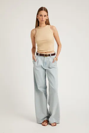 Bruni Denim Pleated Trousers