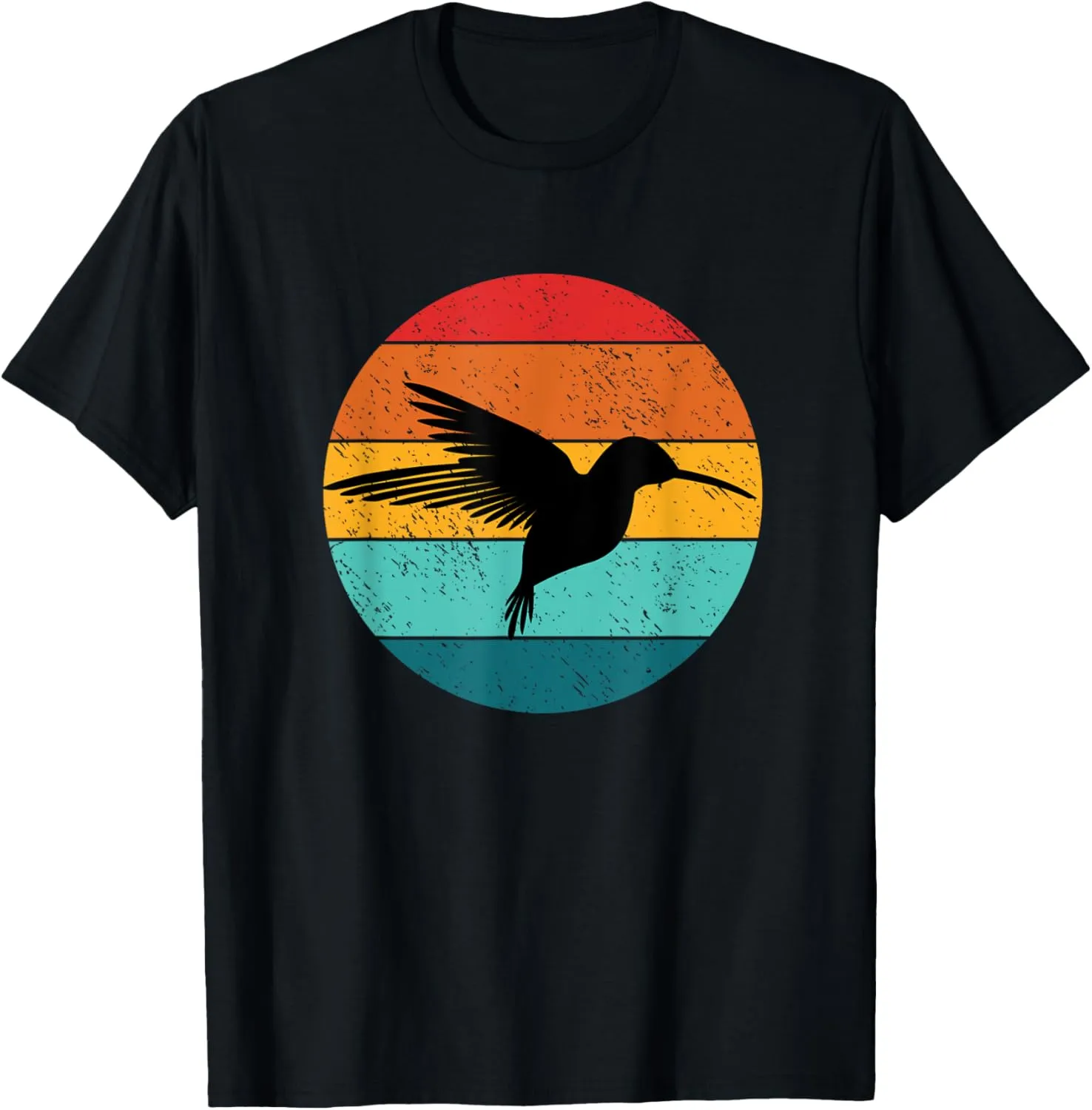 Hummingbird in Sunset Vintage Retro gift T-Shirt