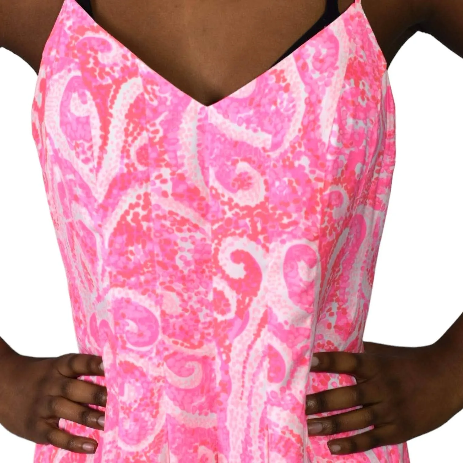 Lilly Pulitzer Kyla Romper Bright Pink Pout Mini Dress Playsuit Shorts Size 0