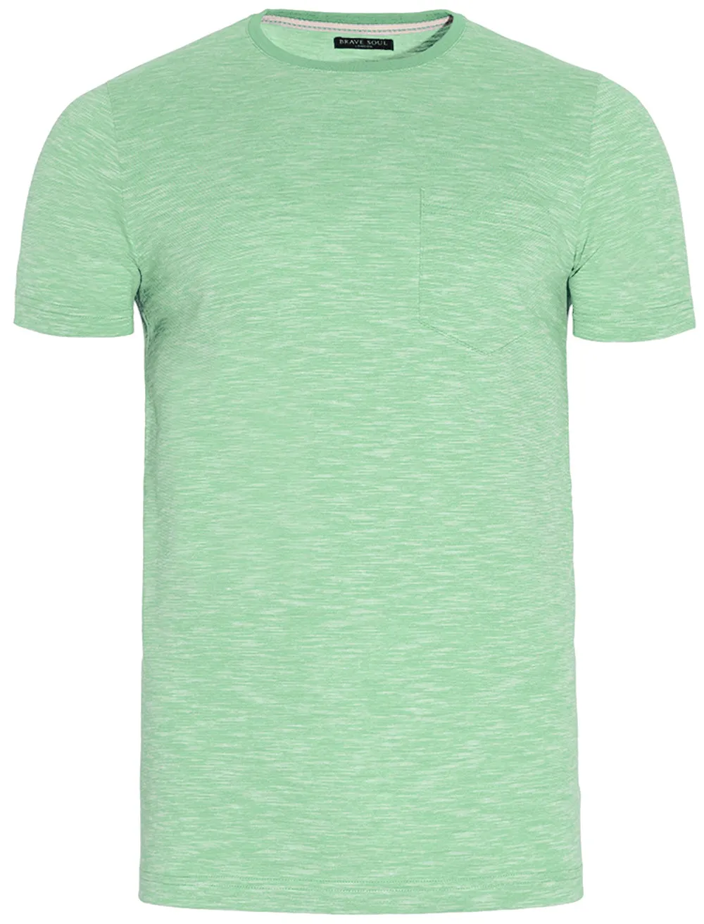 Lloyd Spacedye Crew Neck T-Shirt with Pocket in Green