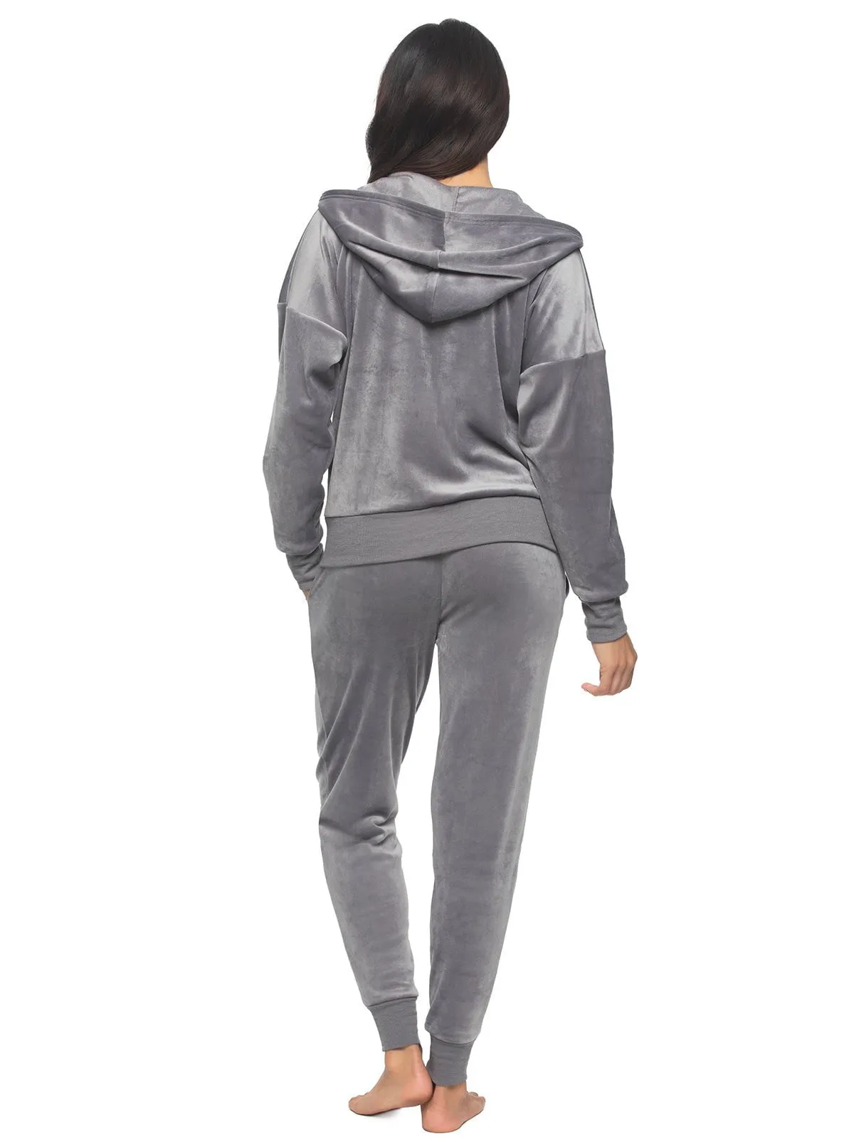 Luxe Velour Zip Hoodie Set