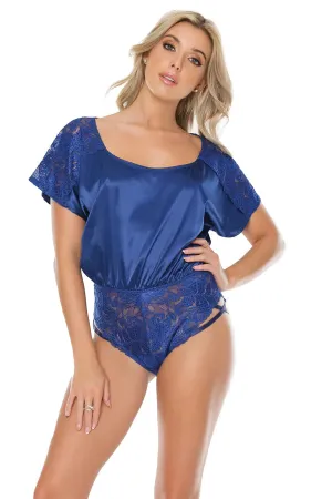 Marina Satin and Lace Romper