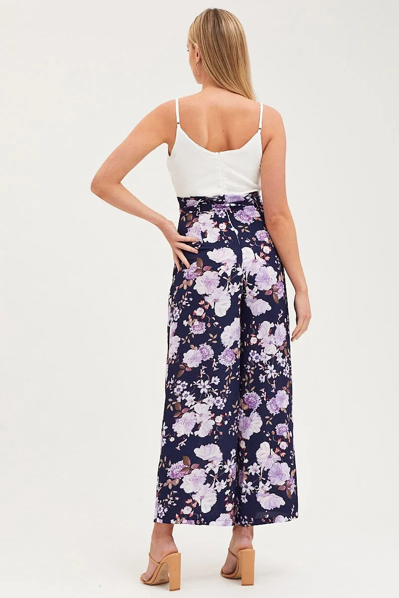 Print Wide Leg Jumpsuit