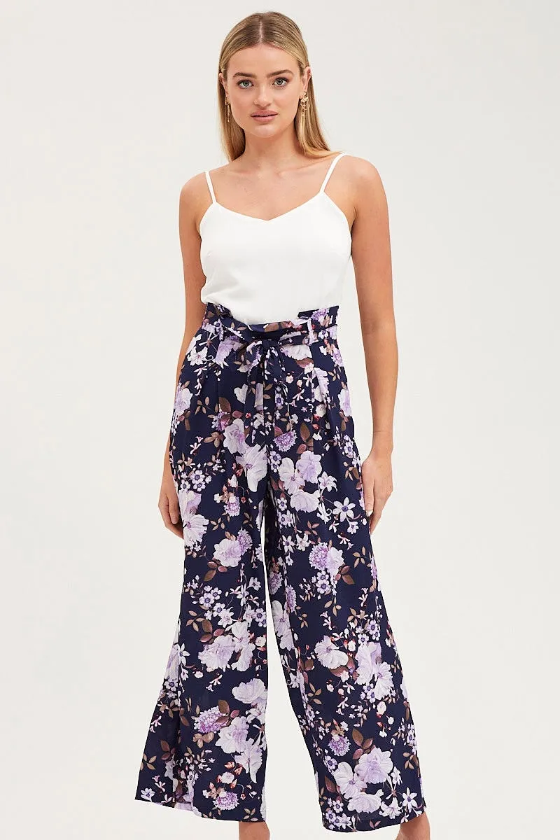 Print Wide Leg Jumpsuit