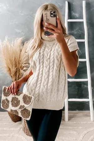 Privileged Information Turtle Neck Sweater Vest (Oatmeal)