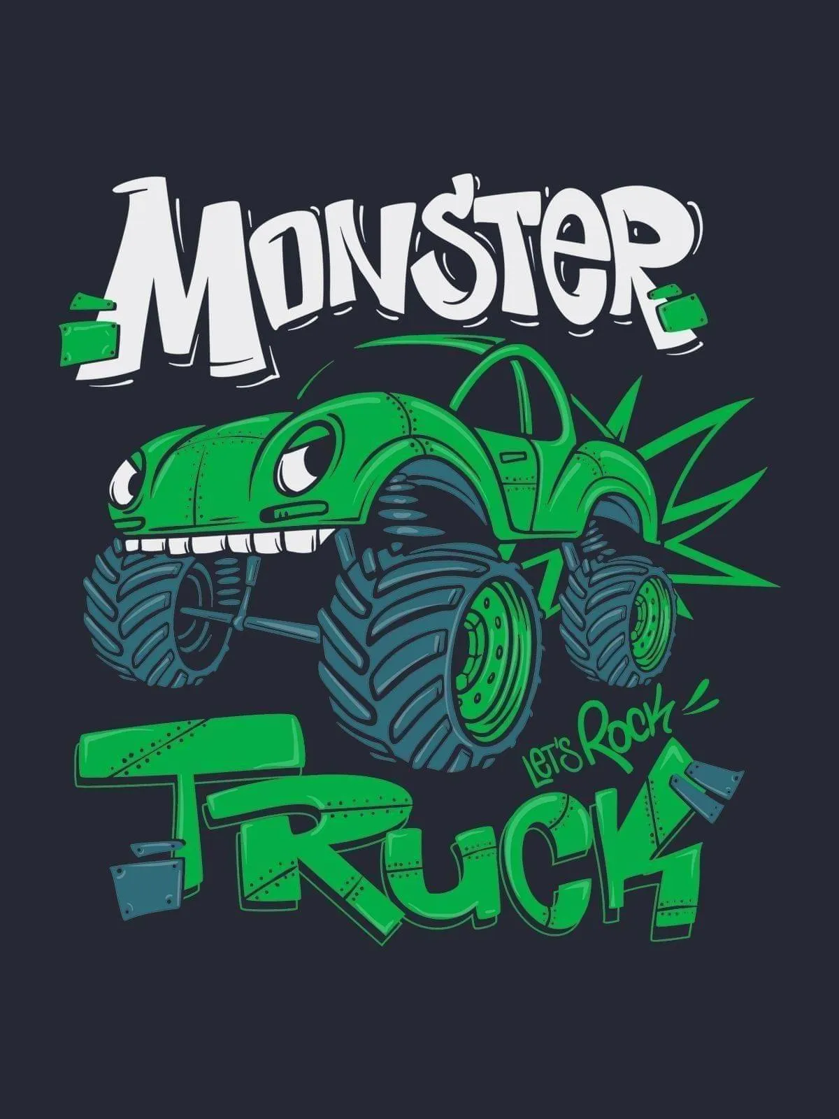 Rocking Monster Truck Tshirt