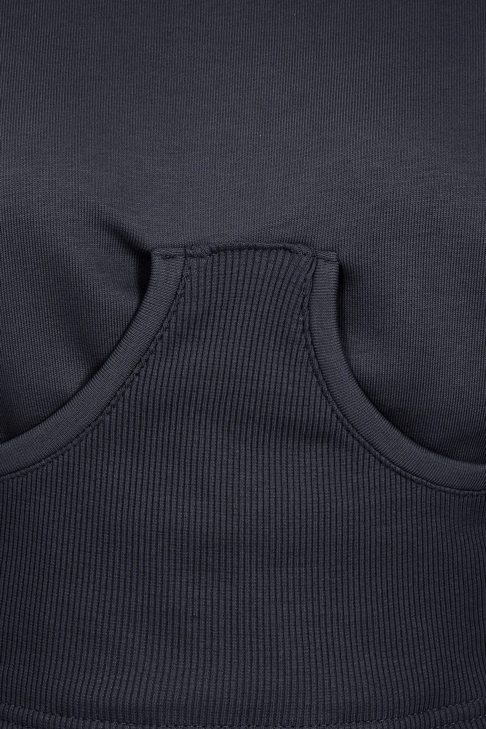 Sasha Navy Blue Under Bra Waisted Hoodie Tracksuit Set