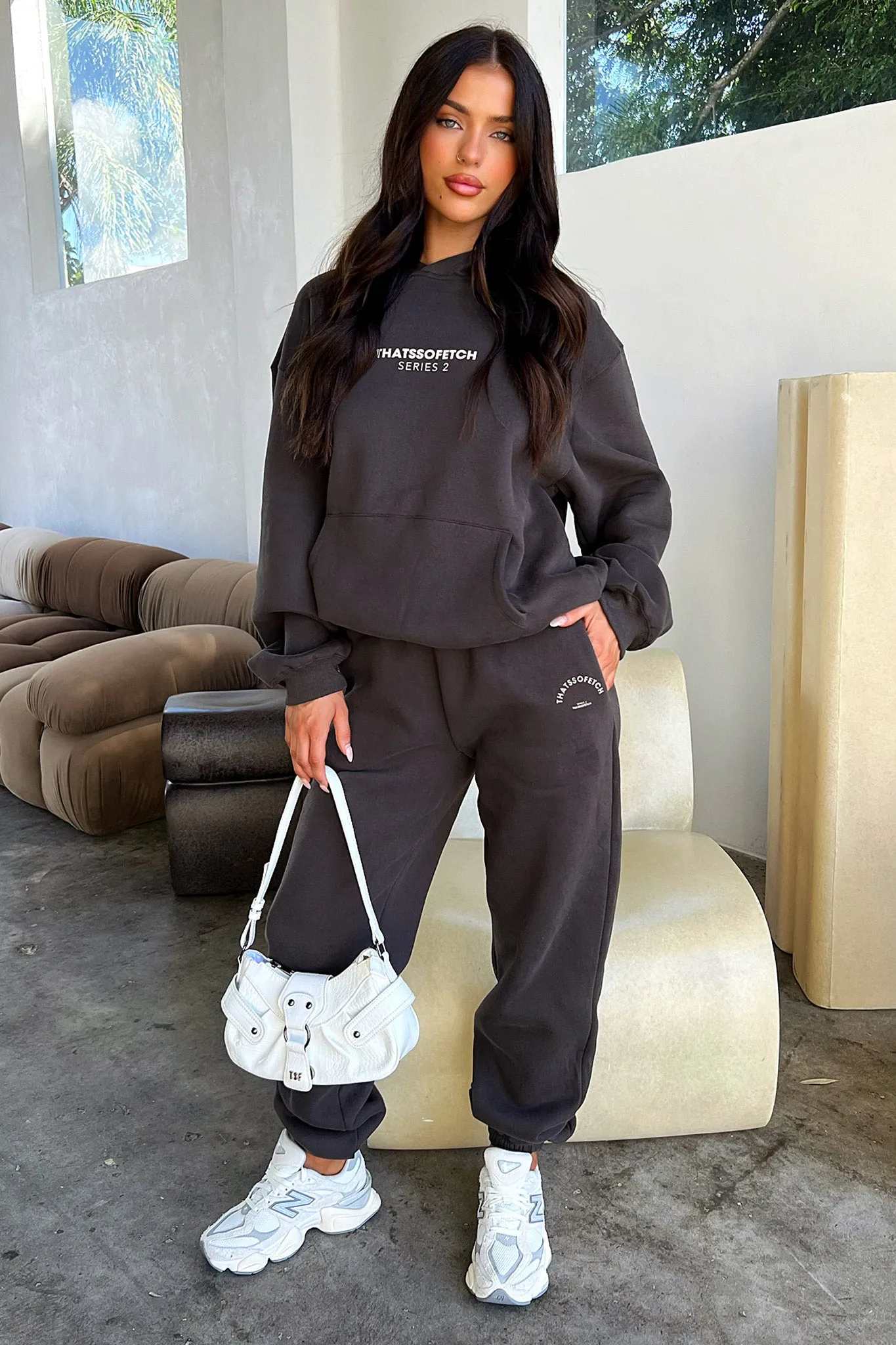 Series 2 Hoodie - Charcoal / Beige