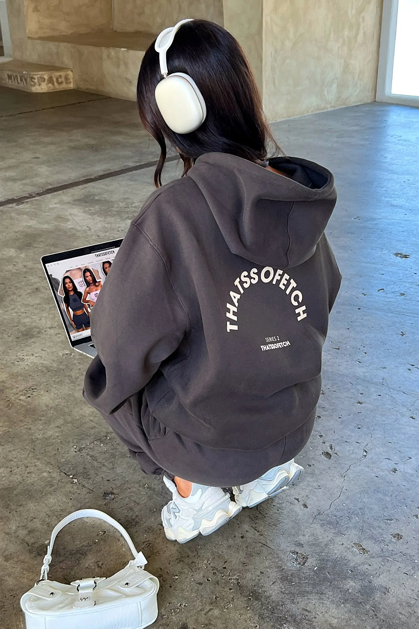 Series 2 Hoodie - Charcoal / Beige