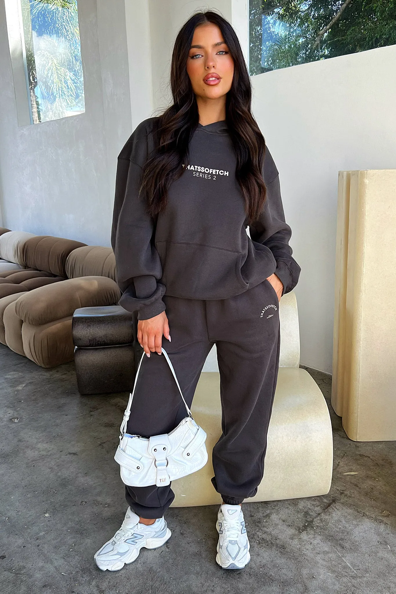 Series 2 Hoodie - Charcoal / Beige