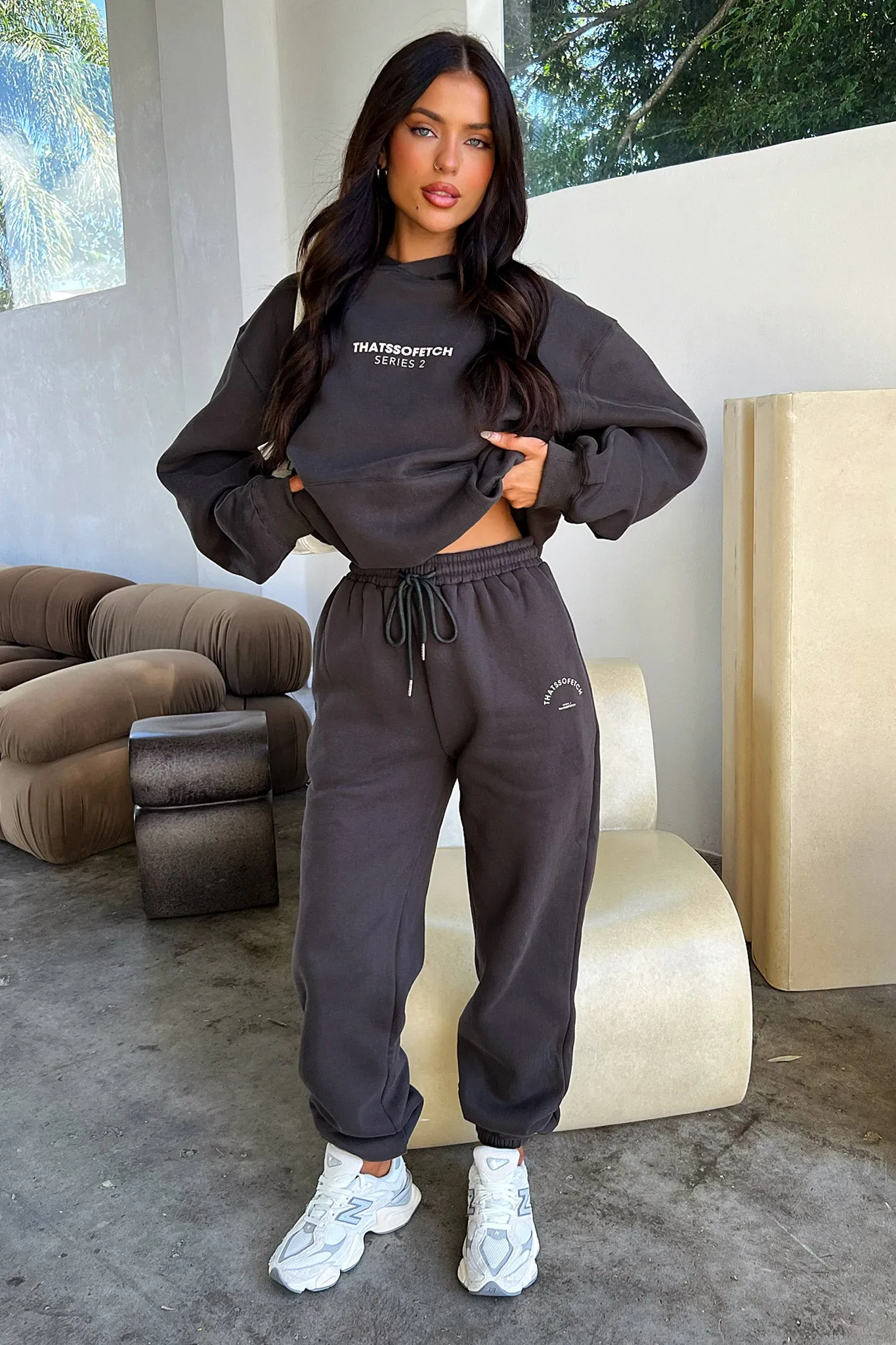 Series 2 Hoodie - Charcoal / Beige