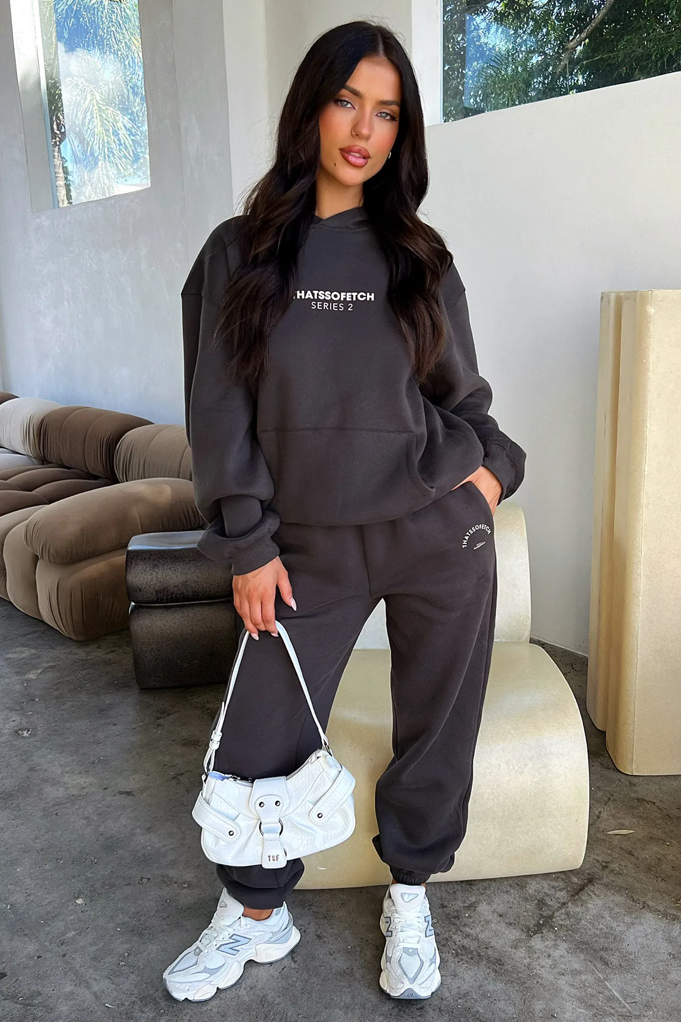 Series 2 Hoodie - Charcoal / Beige