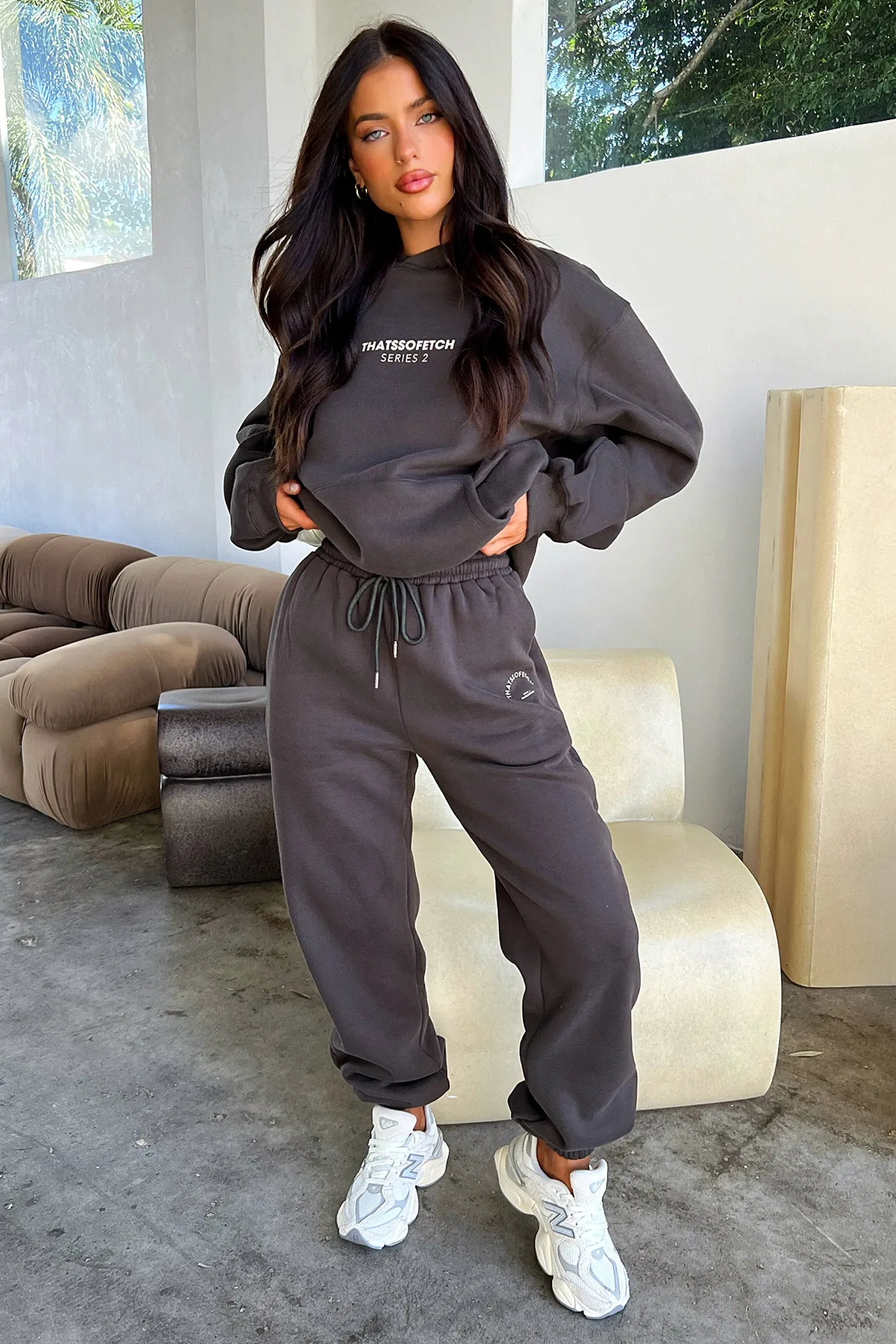 Series 2 Hoodie - Charcoal / Beige