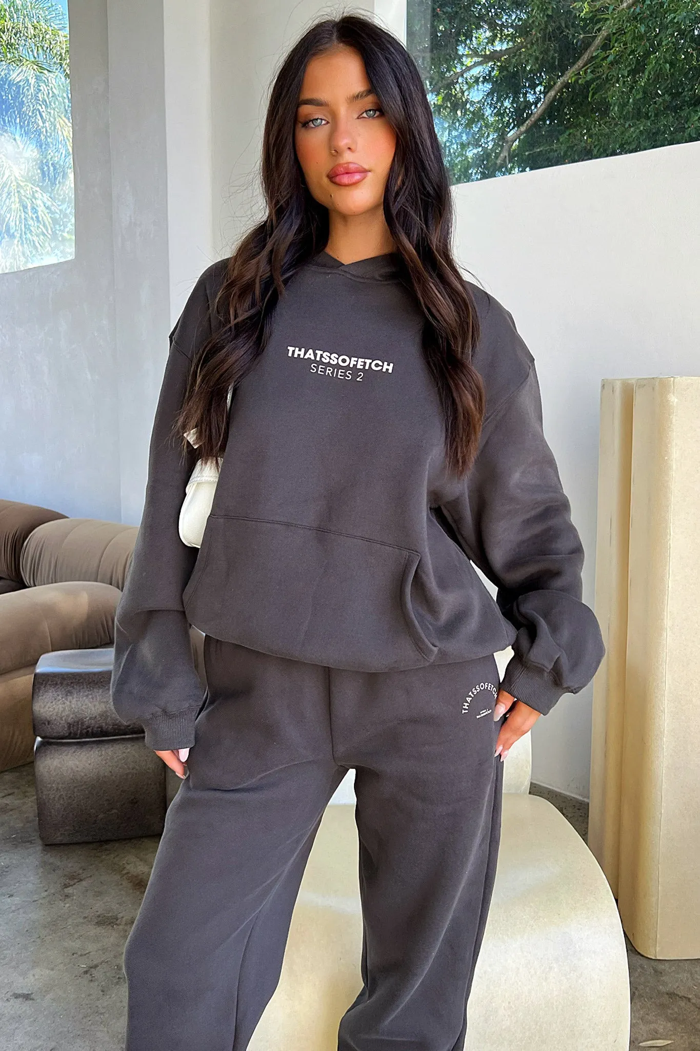 Series 2 Hoodie - Charcoal / Beige