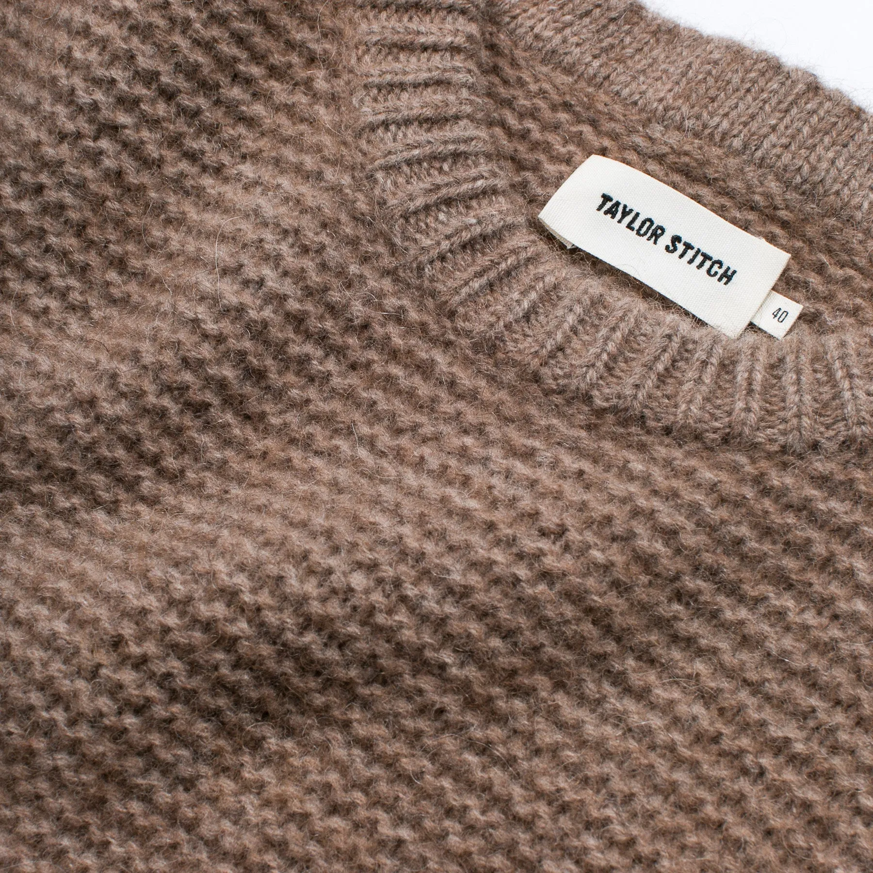 The Link Stitch Crew in Oatmeal Alpaca