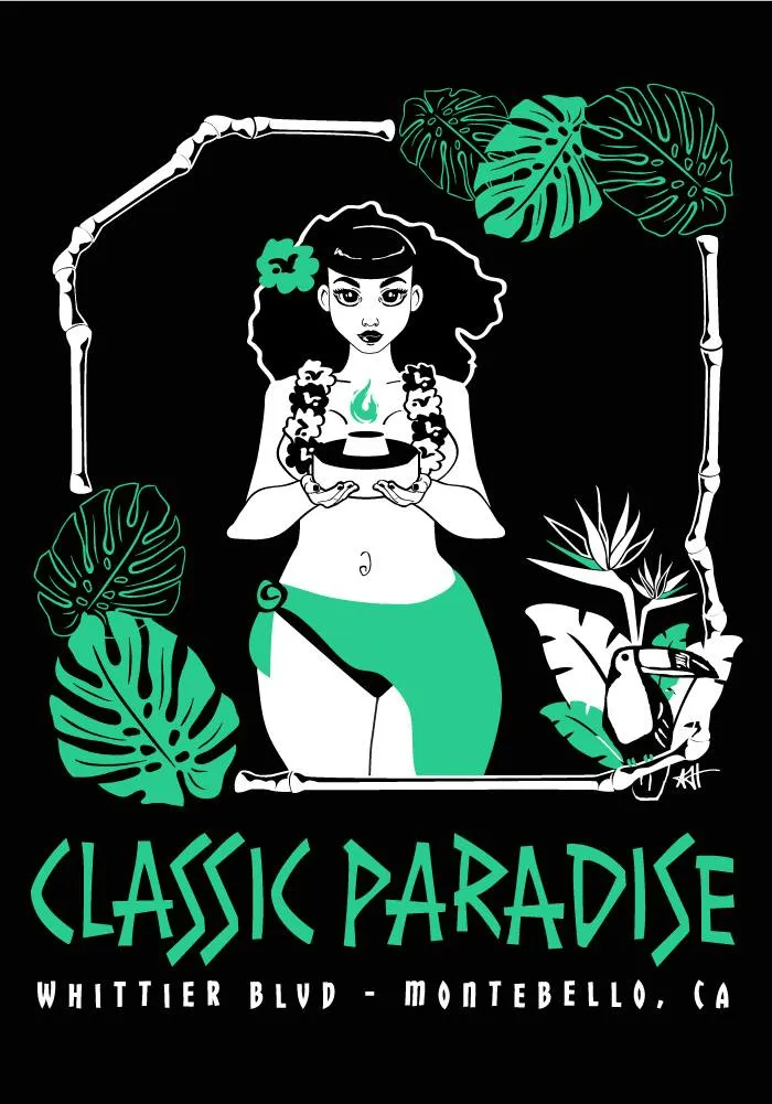 Unisex A Classic Paradise  Tank in Black