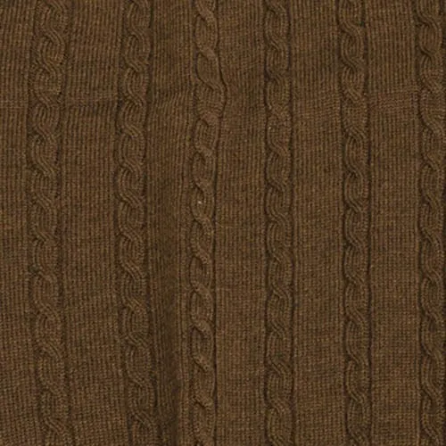 Viyella Cable Front Sleeveless Baruffa Merino Wool Cardigan Vest