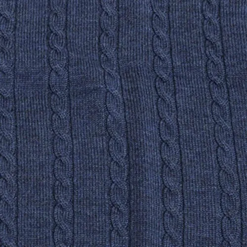 Viyella Cable Front Sleeveless Baruffa Merino Wool Cardigan Vest