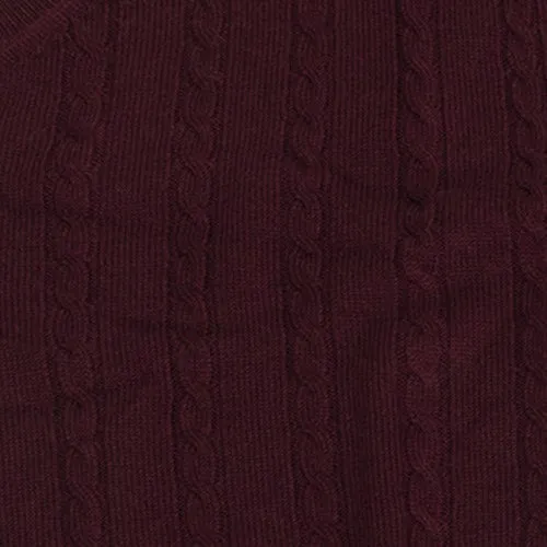 Viyella Cable Front Sleeveless Baruffa Merino Wool Cardigan Vest