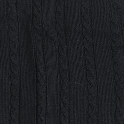 Viyella Cable Front Sleeveless Baruffa Merino Wool Cardigan Vest