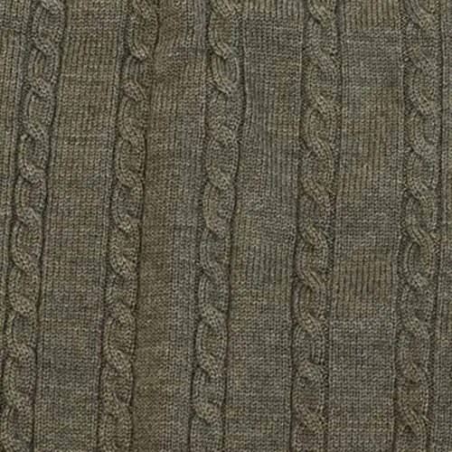 Viyella Cable Front Sleeveless Baruffa Merino Wool Cardigan Vest