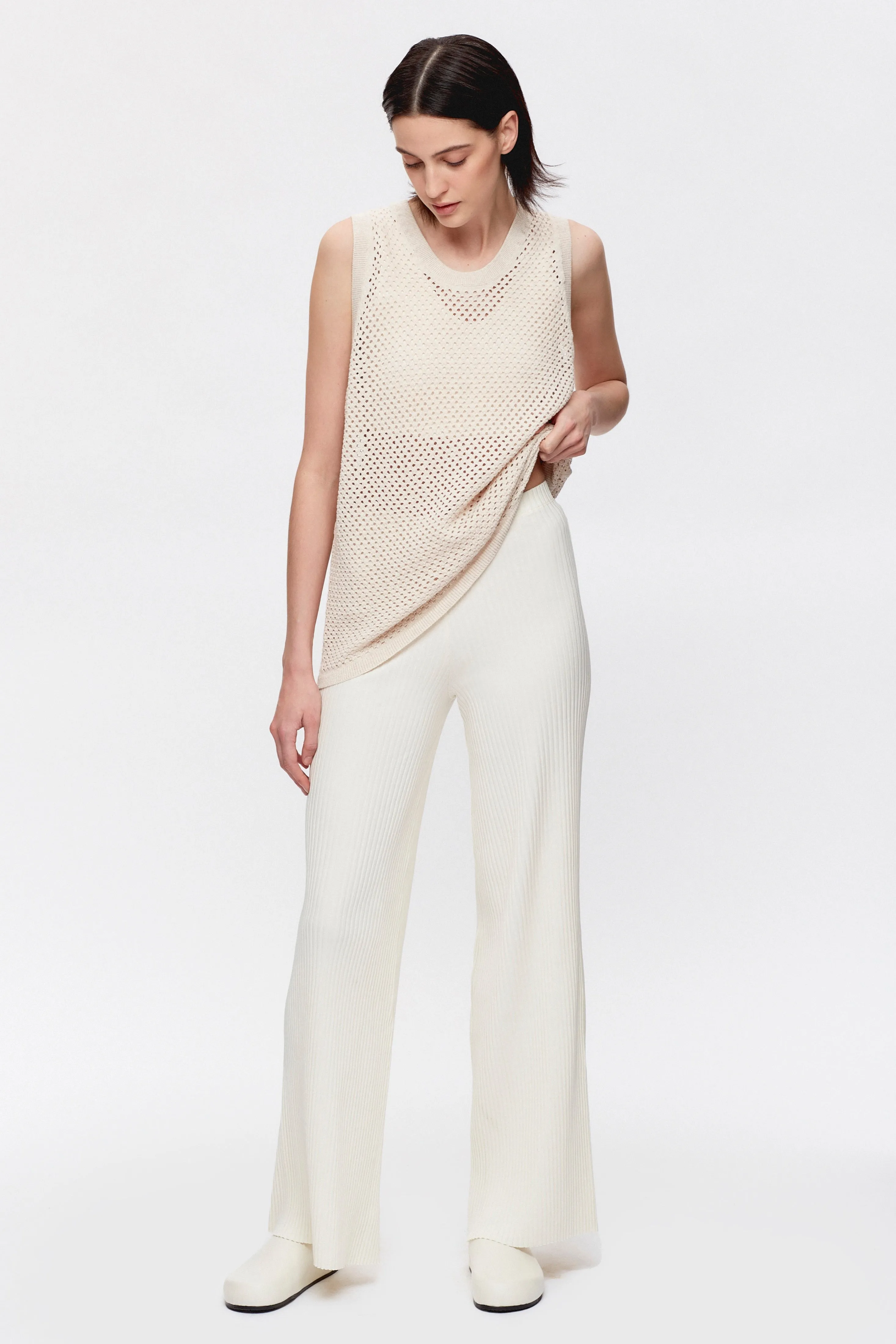 Women's Nile Rib Pant in Marshmallow
